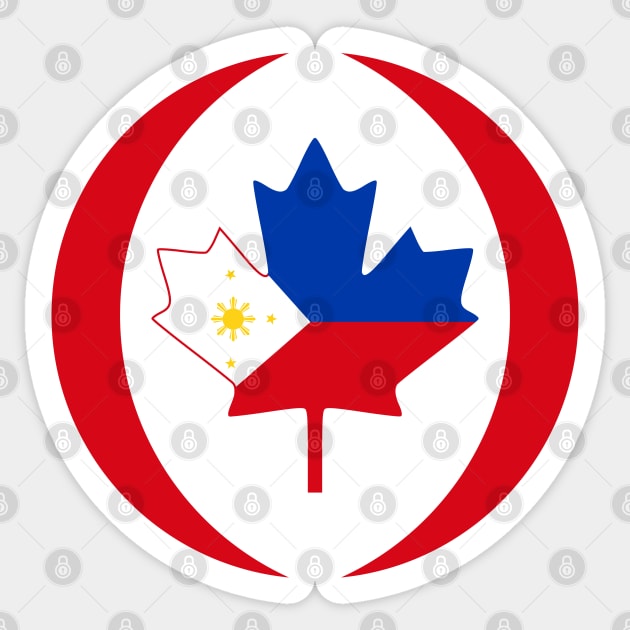Filipino Canadian Multinational Patriot Flag Sticker by Village Values